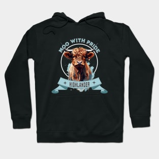 Highlands Cow Scottish, Cow Farmer, cute Highland Cow Hoodie